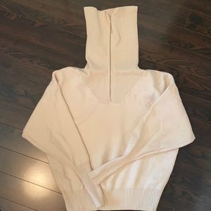 Cream half zip sweater